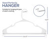 Picture of Utopia Home Clothes Hangers 20 Pack - Plastic Hangers Space Saving - Durable Coat Hanger with Shoulder Grooves (White)