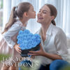 Picture of GLAMOUR BOUTIQUE 16-Piece Flowers Forever Heart Shape Box - Preserved Roses, Immortal Roses That Last A Year - Rose Eternal Preserved Flowers for Delivery Prime Mothers Day & Valentines Day - Tiffany
