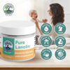 Picture of 100% Pure Lanolin Cream - Handmade, Unrefined Balm for Dry & Itchy Skin, Cracked Lips, Breastfeeding, Baby Care, Moisture-Rich, Nursing Essentials & Petroleum-Free, Perfect for Hands, Face & Paw Care