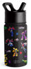 Picture of Simple Modern Transformers Kids Water Bottle with Straw Lid | Reusable Insulated Stainless Steel Cup for Toddlers, School | Summit Collection | 14oz, Transformer Block Nation