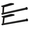 Picture of Paper Towel Holders-Blcak,Paper Towels Rolls - for Kitchen,Paper Towels Bulk- Self-Adhesive Under Cabinet,Both Available in Adhesive and Screws,Stainless Steel(Black 2PC)