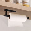 Picture of Paper Towel Holders-Blcak,Paper Towels Rolls - for Kitchen,Paper Towels Bulk- Self-Adhesive Under Cabinet,Both Available in Adhesive and Screws,Stainless Steel(Black 2PC)