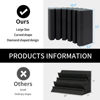 Picture of Focusound 4 Pack Bass Traps Corner Acoustic Foam Corner 16.5" X 6.3" X 12" Acoustic Foam Panels Soundproof Padding Wall Panel Corner Block for Home Studio and Theater