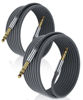 Picture of Elebase 1/4 Inch TRS Instrument Cable 3.3ft 2-Pack,Straight 6.35mm Male Jack Stereo Audio Interconnect Cord,6.35 mm Balanced Line for Electric Guitar,Bass,Keyboard,Amplifier,Amp,Speaker,Equalizer