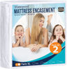 Picture of Utopia Bedding Zippered Mattress Encasement TwinXL, 100% Waterproof Bed Bug and Dust Mite Proof Mattress Protector, Absorbent Six-Sided Mattress Cover (Pack of 2)