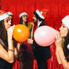 Picture of 20 Pack Red Streamers Party Backdrop Christmas Decorations Foil Fringe Backdrop Curtains Carnival Casino Theme Birthday New Year Holiday Celebration Bachelorette Party Decorations Supplies