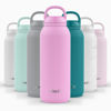 Picture of Ello Cooper Twist 40oz Stainless Steel Water Bottle with Chug Lid | Leak Proof | Double Walled and Vacuum Insulated | Built in Carry Loop | Dishwasher Safe | Bubblegum Pink