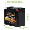 Picture of Weize YTZ7S-BS Sealed Maintenance Free AGM Battery Replacement YTZ7S Compatible with Honda TRX450ER TRX450R ATV Motorcycle Battieres
