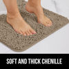 Picture of Gorilla Grip Bath Rug 36x24, Thick Soft Absorbent Chenille, Rubber Backing Quick Dry Microfiber Mats, Machine Washable Rugs for Shower Floor, Bathroom Runner Bathmat Accessories Decor, Beige