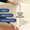 Picture of Extra Deep Cal King Sheet Set - 6 Piece Breathable & Cooling Sheets - Hotel Luxury Bedding Set w/18-24 Inch Extra Deep Pockets - Easy Fit - Super Soft, Wrinkle Free & Comfy - Off White, Cal King Size