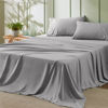 Picture of Bedsure California King Sheet Sets - Soft Sheets for California King Size Bed, 4 Pieces Hotel Luxury Grey Sheets Cal King, Easy Care Polyester Microfiber Cooling Bed Sheet Set