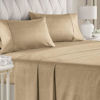 Picture of Twin 4 Piece Sheet Set - Breathable & Cooling Bed Sheets - Hotel Luxury Bed Sheets for Women, Men, Kids & Teens - Bedding w/ Deep Pockets & Easy Fit - Soft & Wrinkle Free - Twin Heathered Tan Sheets