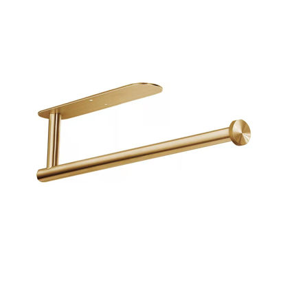 Picture of Paper Towels Rolls Holders- for Kitchen,Paper Towels Bulk- Self-Adhesive Under Cabinet,Both Available in Adhesive and Screws,Stainless Steel Paper Towel Holder(Gold)