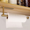 Picture of Paper Towels Rolls Holders- for Kitchen,Paper Towels Bulk- Self-Adhesive Under Cabinet,Both Available in Adhesive and Screws,Stainless Steel Paper Towel Holder(Gold)