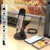 Picture of ZealSound USB Microphone,Condenser Computer PC Mic,Plug&Play Gaming Microphones for PS 4&5.Headphone Output&Volume Control,Mic Gain Control,Mute Button for Vocal,YouTube Podcast on Mac&Windows(Gold)