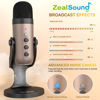 Picture of ZealSound USB Microphone,Condenser Computer PC Mic,Plug&Play Gaming Microphones for PS 4&5.Headphone Output&Volume Control,Mic Gain Control,Mute Button for Vocal,YouTube Podcast on Mac&Windows(Gold)