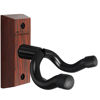 Picture of Onmiwod Guitar Wall Mount, Carbonized Red Wood Guitar Hanger, U-Shaped Guitar Wall Hanger Mount, Guitar Holder Wall Hook for Acoustic, Electric Guitar, Banjo, Bass, Gift for Guitar Player Men Boy