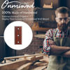 Picture of Onmiwod Guitar Wall Mount, Carbonized Red Wood Guitar Hanger, U-Shaped Guitar Wall Hanger Mount, Guitar Holder Wall Hook for Acoustic, Electric Guitar, Banjo, Bass, Gift for Guitar Player Men Boy