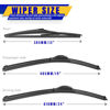 Picture of 3 wipers Replacement for 2009-2018 2019 2020 Dodge Journey, Windshield Wiper Blades Original Equipment Replacement - 24"/19"/12" (Set of 3) U/J HOOK