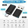 Picture of [4 Pack]【USB-C to USB-A】&【USB-A to USB-C】 OTG Adapter,Type C Type A Male Female Cable SuperSpeed Data Transfer & Fast Charging Compatible with iPhone/PC/Samsung/iPad/Laptop/MacBook/iWatch/AirPods
