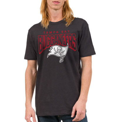 Picture of Junk Food Clothing x NFL - Tampa Bay Buccaneers - Bold Logo - Unisex Adult Short Sleeve Fan T-Shirt for Men and Women - Size Small