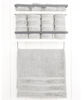 Picture of American Soft Linen Luxury Hand Towels for Bathroom, 100% Cotton Turkish 4 Piece Hand Towel Set, 600 GSM Hand Face Towels for Kitchen, Silver Grey Hand Towels