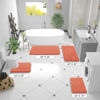 Picture of OLANLY Bathroom Rugs 59x24, Extra Soft Absorbent Chenille Bath Rugs, Rubber Backing Quick Dry, Machine Washable Bath Mats for Bathroom Floor, Tub and Shower, Home Decor Accessories, Coral