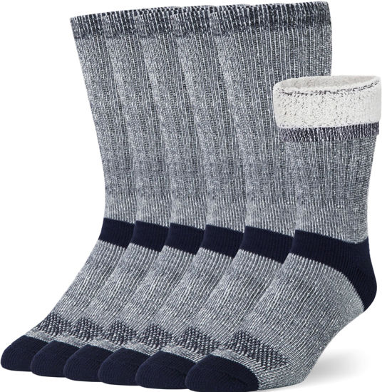 Picture of Merino Wool Socks Casual Warm Socks for Winter Cozy Boot Socks for Men & Women SM