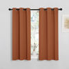 Picture of NICETOWN Halloween Window Curtains Blackout Drapes, Thermal Insulated Christmas Decorative Blackout Curtains/Draperies for Laundry Room (One Pair, 34 by 45-inch, Burnt Orange)