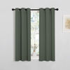 Picture of NICETOWN Blackout Curtain Panels for Living Room, Thermal Insulated Solid Grommet Top Blackout Draperies/Drapes for Christmas Window (Dark Mallard, 1 Pair, 29 x 45 inches)