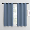 Picture of NICETOWN Home Fashion Thermal Insulated Solid Grommet Blackout Window Treatment Curtain Panels for Loft, Cafe (Stone Blue, 1 Pair, 42 inches Wide by 50 inches Long)