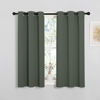 Picture of NICETOWN Dark Mallard Blackout Curtain Panels for Bedroom, Thermal Insulated Grommet Top Blackout Draperies and Drapes for Basement (2 Panels, W34 x L45-inch)