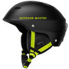 Picture of OutdoorMaster Kelvin Ski Helmet - Snowboard Helmet for Men, Women & Youth (Black+Lemon,XL)