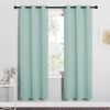 Picture of NICETOWN Bedroom Curtain Panels Blackout Draperies, Thermal Insulated Solid Grommet Blackout Curtains/Drapes (Aqua, One Pair, 34 by 72-inch)