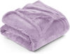 Picture of Utopia Bedding Fleece Blanket Queen Size Lilac 300GSM Luxury Fuzzy Soft Anti-Static Microfiber Bed Blanket (90x90 Inches)