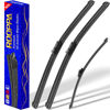 Picture of 3 wipers Replacement for VW Volkswagen Tiguan 2007-2017, Windshield Wiper Blades Original Equipment Replacement - 24"/21"/13" (Set of 3) Top Lock