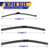 Picture of 3 wipers Replacement for VW Volkswagen Tiguan 2007-2017, Windshield Wiper Blades Original Equipment Replacement - 24"/21"/13" (Set of 3) Top Lock