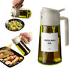 Picture of TrendPlain - Original 16oz/470ml Olive Oil Dispenser Bottle for Kitchen Gadgets and Air Fryer Accessories - Olive Oil Sprayer for Cooking w/Stickers (Light Blockage) - White