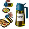 Picture of TrendPlain - Original 16oz/470ml Olive Oil Dispenser Bottle for Kitchen Gadgets and Air Fryer Accessories - Olive Oil Sprayer for Cooking w/Stickers (Light Blockage) - Navy