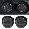 Picture of Amooca Car Cup Coaster Universal Non-Slip Cup Holders Bling Crystal Rhinestone Car Interior Accessories 4 Pack Black Flower