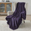 Picture of Bedsure Fleece Throw XL Blanket Purple - 300GSM Soft Lightweight Plush Cozy Blankets for Bed, Sofa, Couch, Travel, Camping, 50x70 inches
