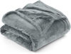 Picture of Utopia Bedding Fleece Blanket Full Size Ash Grey 300GSM Luxury Fuzzy Soft Anti-Static Microfiber Bed Blanket (90x84 Inches)