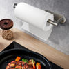 Picture of Paper Towel Rolls - for Kitchen, Self-Adhesive Under Cabinet,Both Available in Adhesive and Screws,Stainless Steel Paper Towel Holder Bulk(Grey)