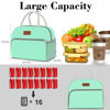 Picture of Coobiiya Lunch Bag Women, Lunch Box Lunch Bag for Women Adult Men, Small Leakproof Cute Lunch Tote Large Capacity Reusable Insulated Cooler Lunch Container for Work/Office/Picnic/Travel-Green
