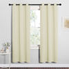 Picture of NICETOWN Blackout Curtains for Bedroom, 72 inches Long Curtains & Drapes for Living Room, Thermal Insulated Window Treatment Draperies for Nursery (Beige, 34" by 72")