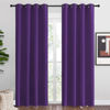 Picture of NICETOWN Purple Blackout Curtains 86 inches Long, Niose Reducing and Thermal Insulated Room Darkening Curtains for Girls Bedroom Living Room Window Decoration (55 inches Wide, 2 Panels)