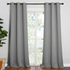 Picture of NICETOWN Thermal Insulated Blackout Curtains - Grommet Top Window Treatment Drapes for Hall (2 Panels, W42 x L90 inches, Silver Grey)