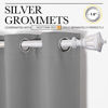 Picture of NICETOWN Thermal Insulated Blackout Curtains - Grommet Top Window Treatment Drapes for Hall (2 Panels, W42 x L90 inches, Silver Grey)