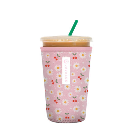 Picture of Sok It Java Sok Iced Coffee & Cold Soda Insulated Neoprene Cup Sleeve (Cherry Bomb, Medium: 22-28oz)