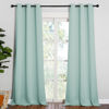 Picture of NICETOWN Patio Glass Door Panels - Blackout Curtains for Bedroom/Living Room, Privacy Panel Drapes for Dining Room and Guest Room (Aqua, 42 inches Wide x 90 inches Long, 1 Pair)